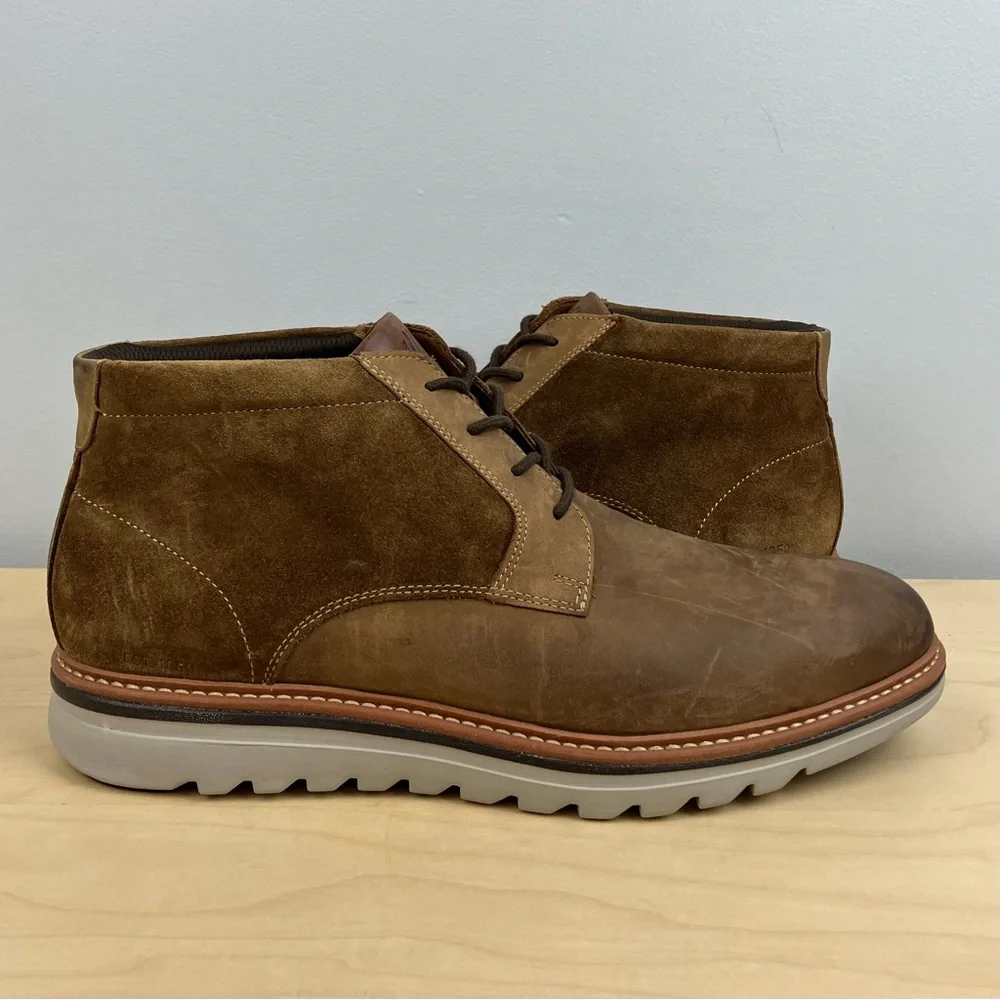 Johnston & Murphy Men’s Size 10.0 M Brayden Chukka Boots Brown Leather